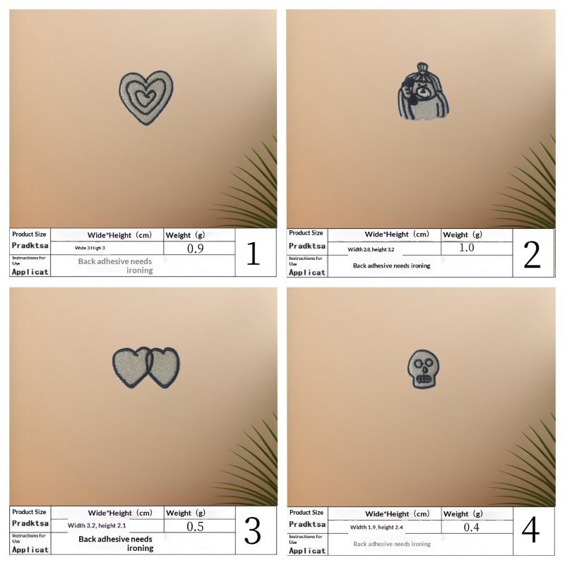 ชุดป้ายปักลายหัวใจ แมว กะโหลก  - Phone Accessories บทวิจารณ์และราคา